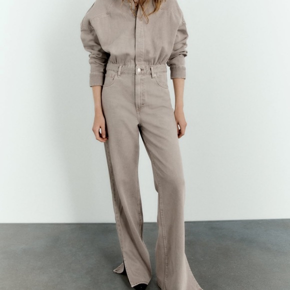 Zara blogger tan TRF LONG DENIM - Picture 9 of 15